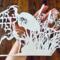 The white heron bird papercut resting on my hand. Ani L’Dodi V’Dodi Li, Hebrew, wedding or anniversary gift, handmade, wall art